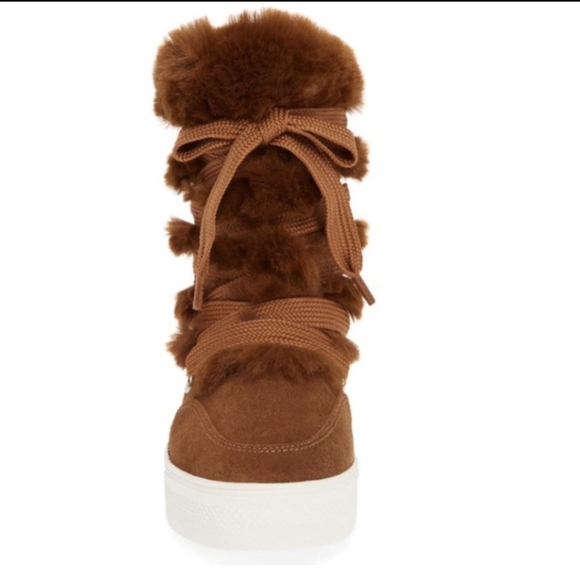 Steve Madden Women's Wharton Faux Fur Bootie Brown Size 8.5 M main image 1